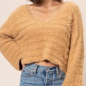 Fuzzy Brown Dee Elly Sweater (no rags, never worn)